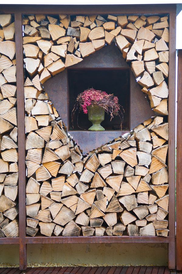 Holzgestell / Sichtschutzwand